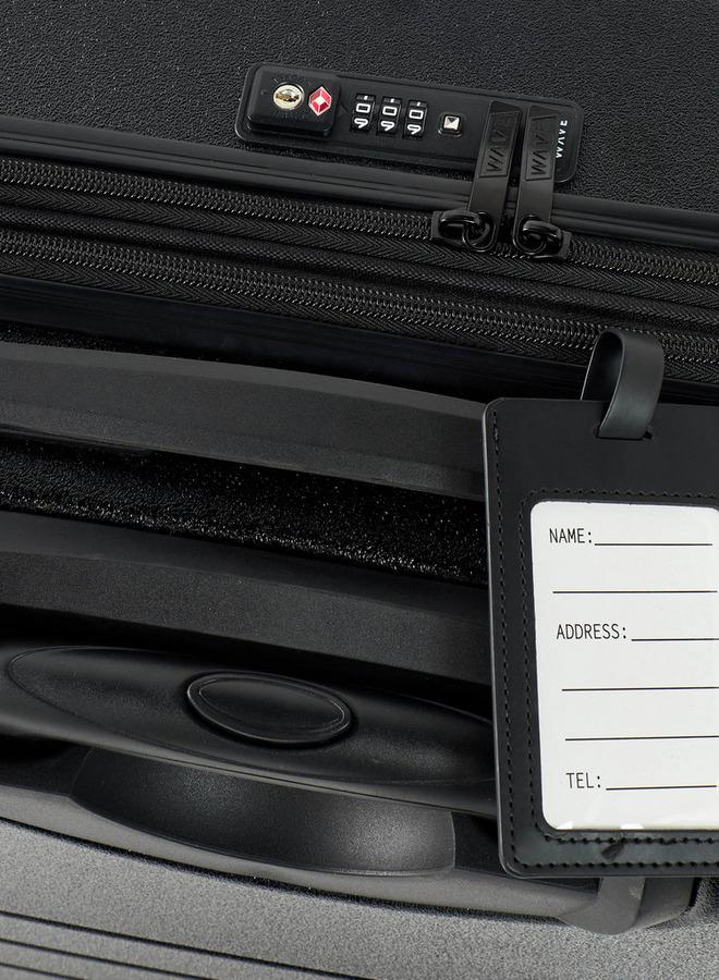 Wave Textured Hardcase Luggage Trolley With Retractable Handle - 28 Inches Check-In Bag - Image 5