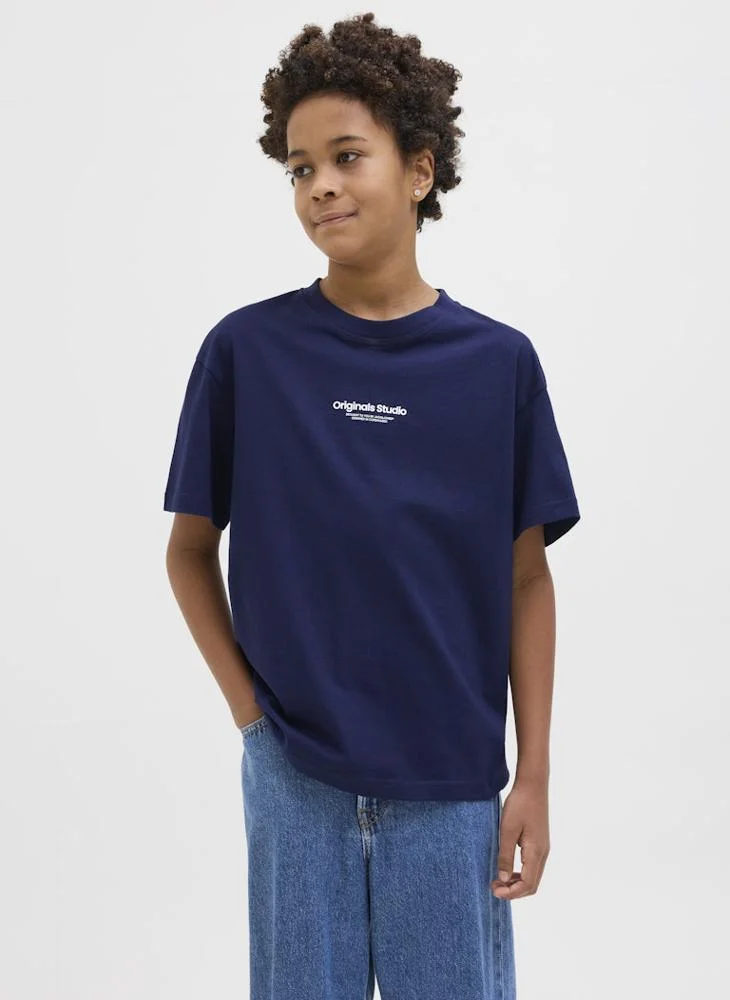 Jack & Jones Junior Youth Logo Crew Neck T-Shirt
