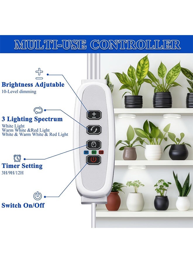 كوانتوم إنبات الضوء للنباتات الداخلية، 96 مصباح كامل الطيف للنباتات الهالة، 3 أنماط الإضاءة للنباتات الصغيرة العصارة - Image 3
