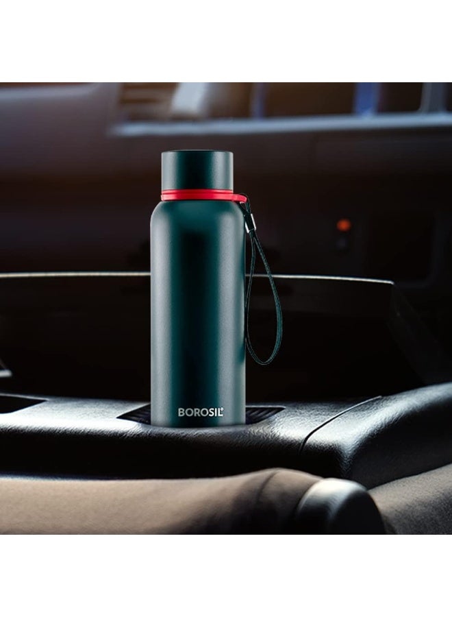 Borosil Vaccum Trek Bottle Black - Image 4