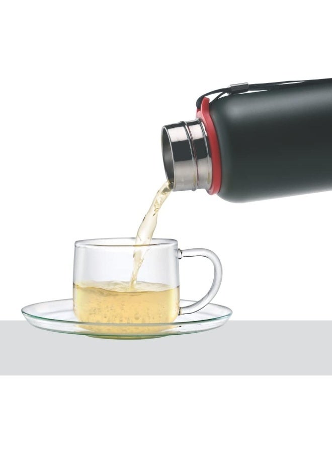 Borosil Vaccum Trek Bottle Black - Image 3