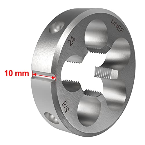 S-Union New 5/8"-24 UNEF Tap and Die Set, UNEF Machine Thread Right Hand Tap and UNEF Round Thread Die - Image 5