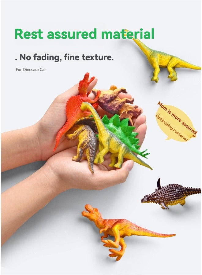 شبيلي شاحنة ديناصور كبيرة مع 15 ديناصور – سيارة نقل للأطفال بباب قفص قابل للفتح – دفع بالقصور الذاتي – هدية مثالية - Image 4