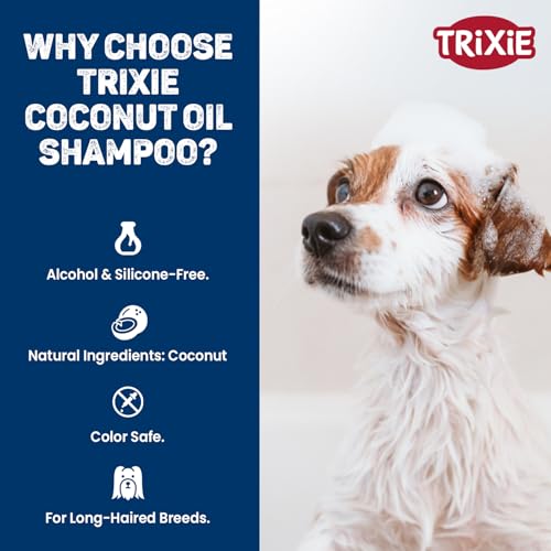 Trixie Natural Coconut Oil Dog Shampoo, Treats Skin Dryness and Makes Coat Fluffy and Smooth Gives Conditioning and Maximum Protection to The Coat – 250ml - Image 2