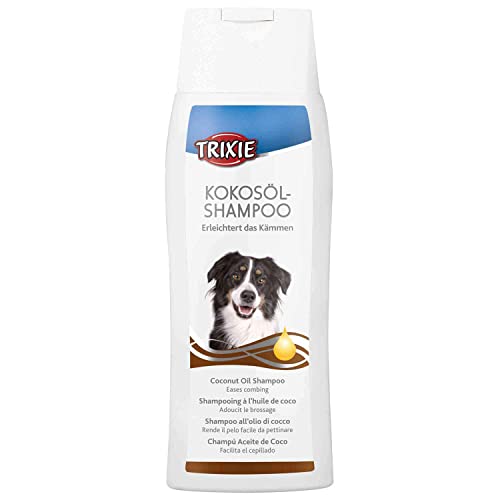 Trixie Natural Coconut Oil Dog Shampoo, Treats Skin Dryness and Makes Coat Fluffy and Smooth Gives Conditioning and Maximum Protection to The Coat – 250ml - Image 1