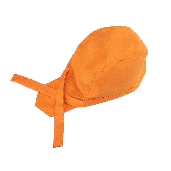 Pirate Chef Cap with Streamer Unisex Work Hat Wine red  - Image 2