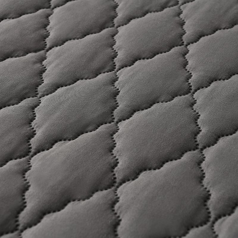 حامي مرتبة 90x200x30 سم رمادي داكن - Image 2
