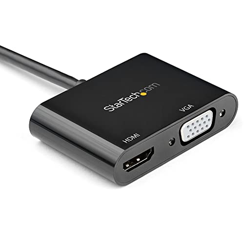 StarTech.com DisplayPort to HDMI VGA Adapter - DP 1.2 HBR2 to HDMI 2.0 (4K 60Hz) or VGA 1080p Converter Dongle - DP to HDMI or VGA Monitor Adapter - Digital Video Display Adapter (DP2VGAHD20) - Image 2