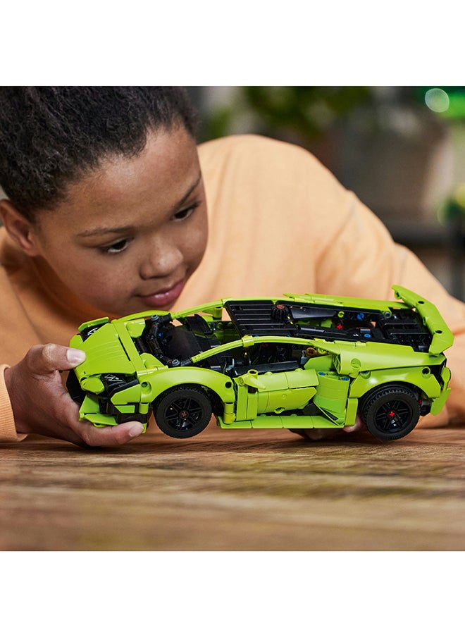 ليغو مجموعة لعبة بناء لامبورغيني هوراكان تكنيكا 42161 من ™LEGO® Technic للأطفال الذين تبلغ أعمارهم 9 سنوات أو أكثر وhg`dk يحبون ألعاب السيارات الرياضية الخارقة؛ نموذج سيارة قابل للبناء للتجميع والاستكشاف (806 قطع) (806 قطعة)  - Image 3
