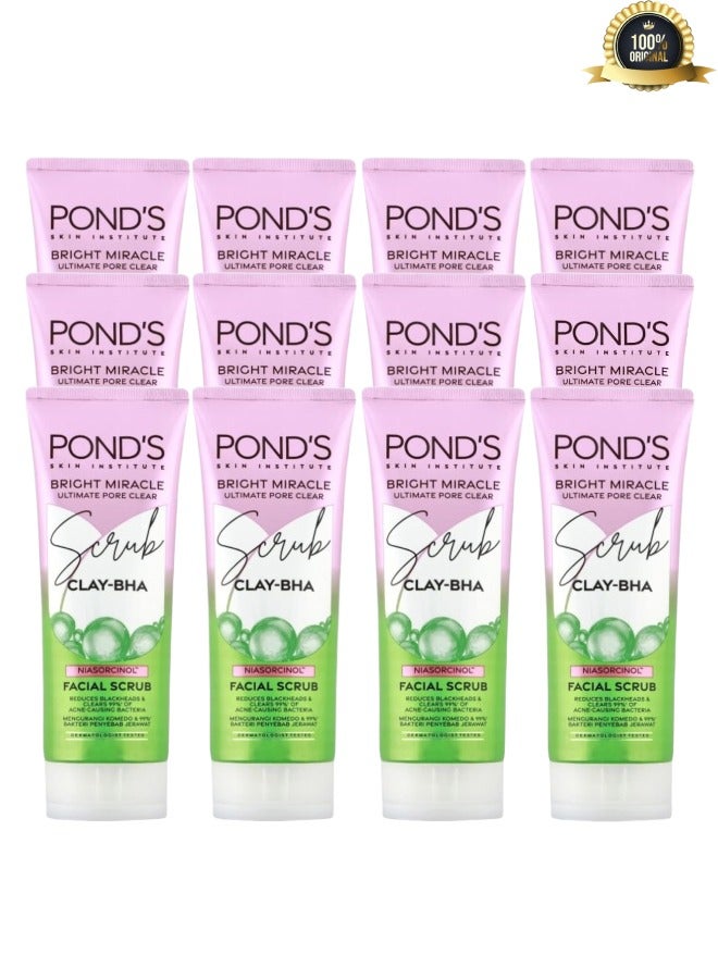 بوندز 12 قطع مقشر الوجه برايت ميراكل ألتيميت بور كلير 100 جرام - Image 1