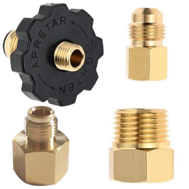 MCAMPAS 5 FT Camper/RV Propane Supply Hose Adapter DIY Assembly Kit for Motorhomes Tank - Image 4