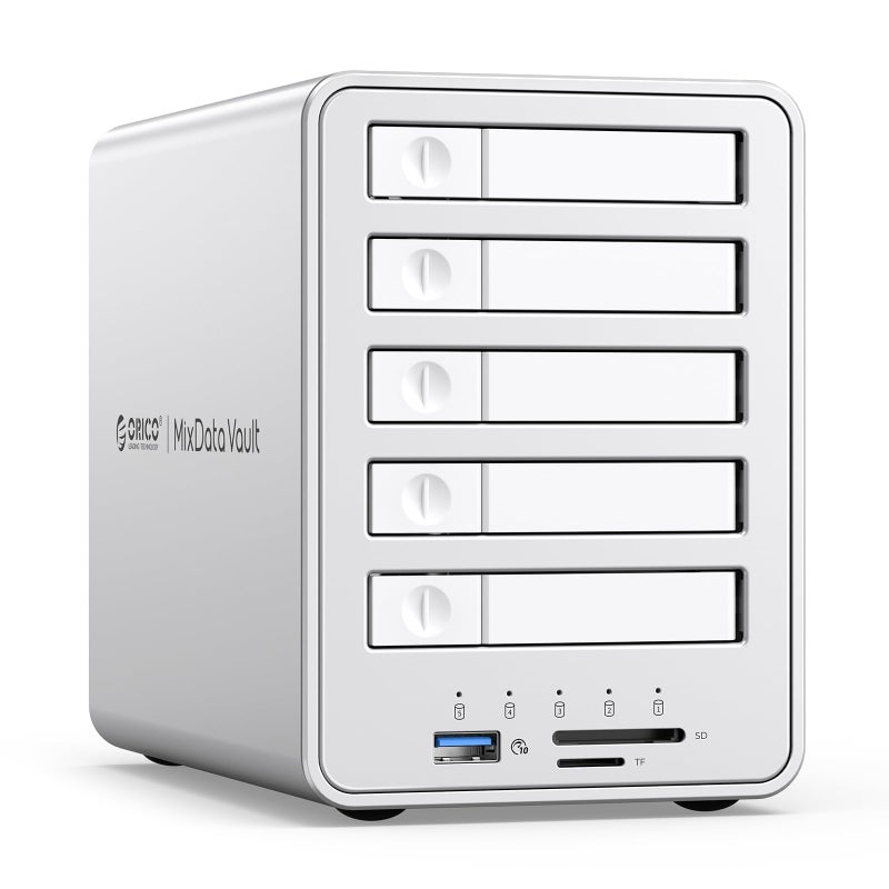 ORICO All-Flash 2.5-inch USB-C Docking Station with 5 Gbps Data Transfer Speed, Compatible with 2.5'' SSD, Featuring 10 Gbps Hub Expansion and Support for Up to 40 TB Storage Capacity â€“ 8858RC3 - Image 1
