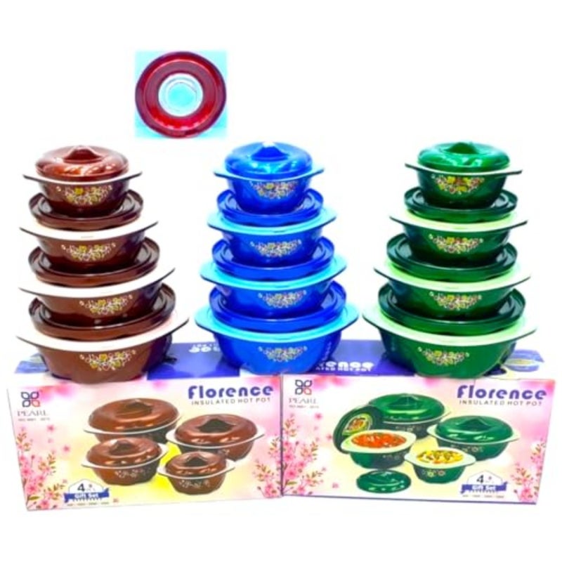 FLORENCEE HOT POT STAINLESS STEEL INSULATED CASSEROLE HOT POT 4 PCS SET, 0.5L, 1L, 2L, 3L 6 ST/CTN - Image 5