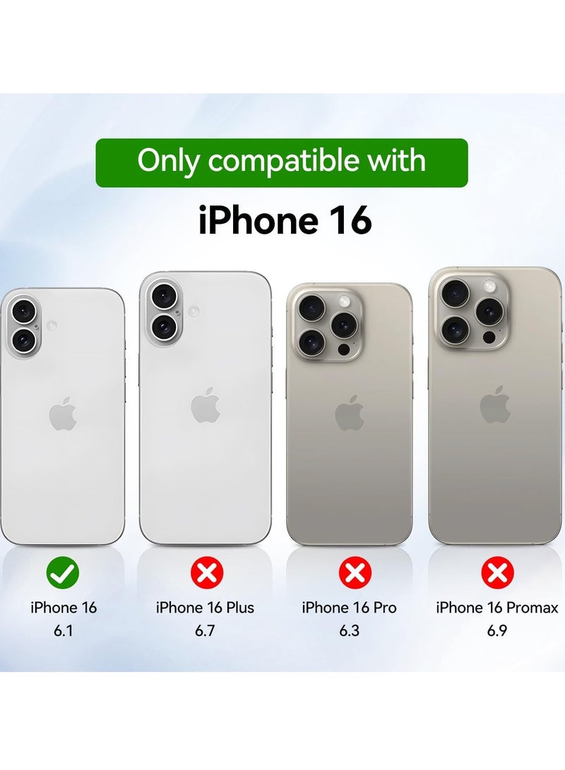 MIGOFAST Crystal Clear Case for iPhone 16 (6.1-Inch), [Anti-Yellowing] Hard Back Slim Shockproof Bumper Anti-Scratch, Suitable for Wireless Charging - Image 2