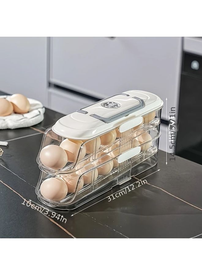 Single Row One Layer Non Slip Egg Holder Refrigerator Storage Box Food Grade PP Material Kitchen Organizer - Image 3