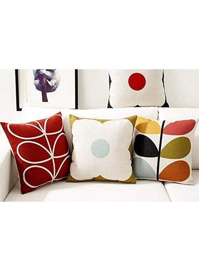 AEROHAVEN™ Set of 5 Cotton Designer Decorative Throw Pillow/Cushion Covers - 16 x 16 inches - Image 2