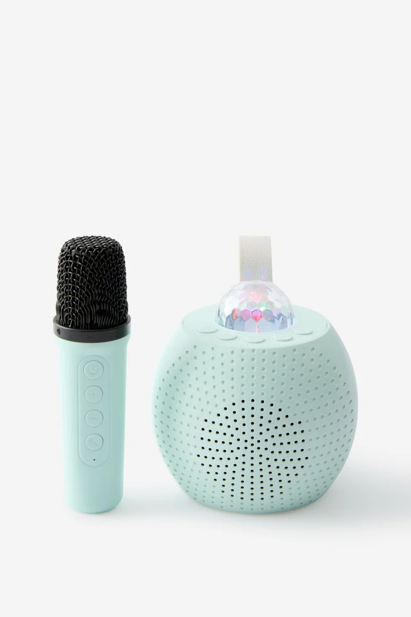 تايبو مكبر صوت كاريوكي للحفلات مع إضاءة