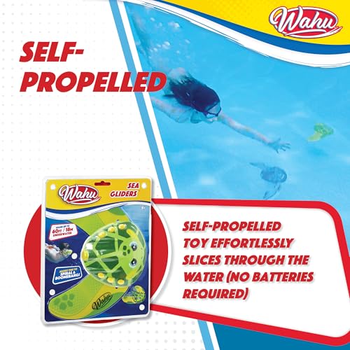 Wahu Sea Gliders Turtle Underwater Pool Toy with Self-Propelled Jet and Adjustable Fins, Pool Diving Toy Turtle Glides up to 60' Underwater - Image 4