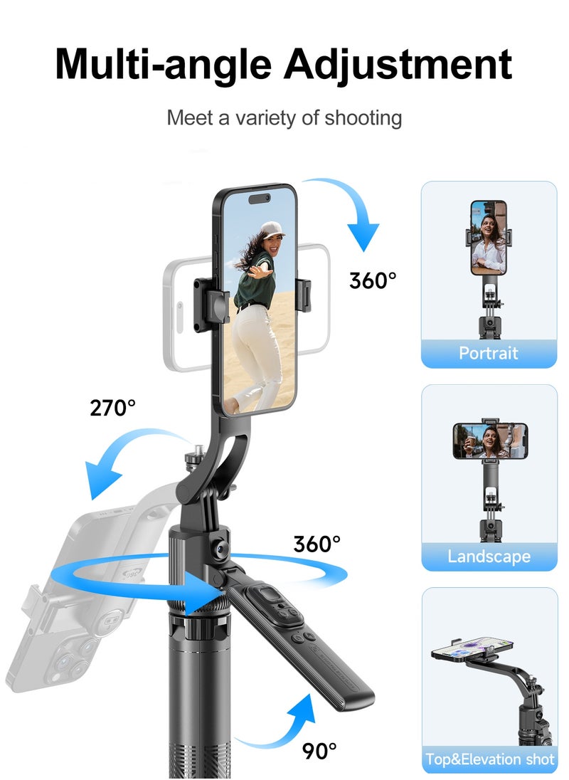 Generic - Advanced professional telescopic photography tripod, AI cloud eye, 1.63m, 360° rotation, With 9 levels of fill light and remote control, Stronger aluminum alloy telescopic pole, horizontal, vertical and aerial photography - Image 1