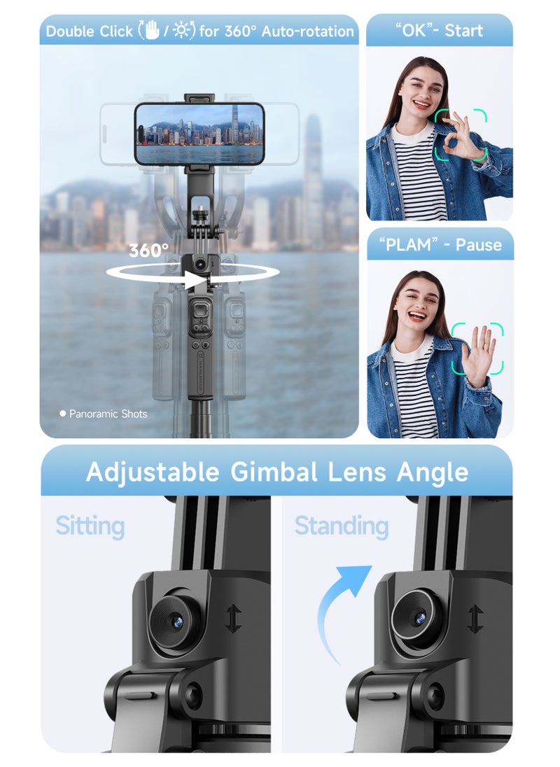 Generic - Advanced professional telescopic photography tripod, AI cloud eye, 1.63m, 360° rotation, With 9 levels of fill light and remote control, Stronger aluminum alloy telescopic pole, horizontal, vertical and aerial photography - Image 1