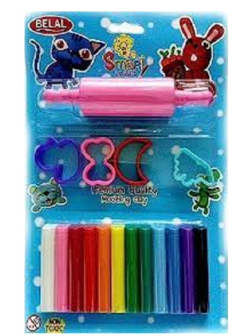 Clay Toy (12 Colors Blister) Boy Toys, Girl Toys, Birthday Gift, Christmas Gift, Growth, Fun, For Kids.