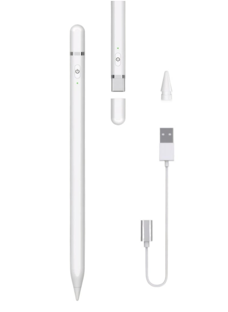 for iPad 2018-2025,(2X Faster Charge), Tilt Sensitivity Stylus Pen, for iPad G6/7/8/9/10/11, iPad Pro 11 & 12.9 inch, iPad Air G5/4/M2/M3, iPad Mini G6/5  - Image 1