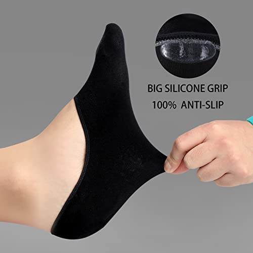 ADFOLF 6 Pack Mens No Show Socks Casual Low Cut Thin Loafers Non Slip Boat Liners - Image 3
