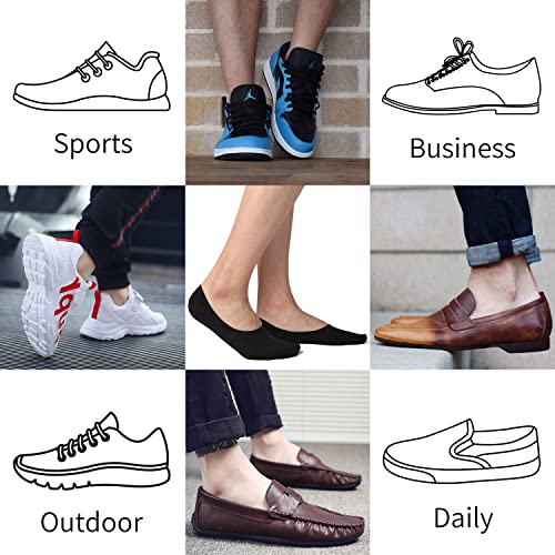 ADFOLF 6 Pack Mens No Show Socks Casual Low Cut Thin Loafers Non Slip Boat Liners - Image 5