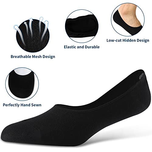 ADFOLF 6 Pack Mens No Show Socks Casual Low Cut Thin Loafers Non Slip Boat Liners - Image 2