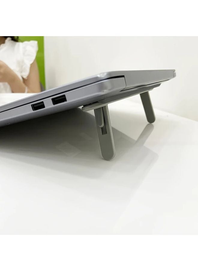 Black Adjustable Laptop Stand Portable Foldable Ergonomic Holder For Home Office - Image 5
