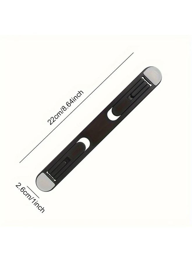 Black Adjustable Laptop Stand Portable Foldable Ergonomic Holder For Home Office - Image 3