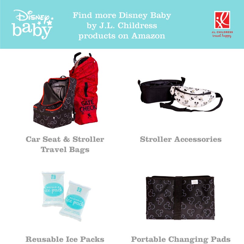 J.L. Childress Disney Baby TwoCOOL Breast Milk Cooler Travel Bag - Insulated Baby Bottle Storage Bag, Portable Organizer Pack, For Daycare or On the Go, Fits 2-4 Bottles - Minnie Mouse - Image 5