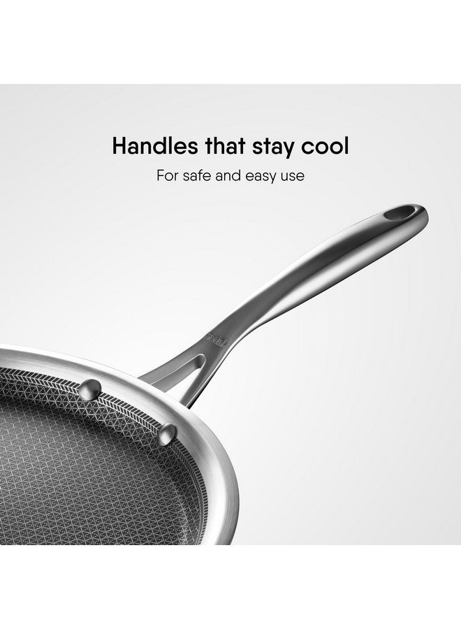 Stahl Artisan Hybrid Triply Dosa Tawa, Dosa Tawa with Induction Base, Non Stick Pan, Stainless Steel Scratch Resistant Dosa Tava, 28 cm - Image 2