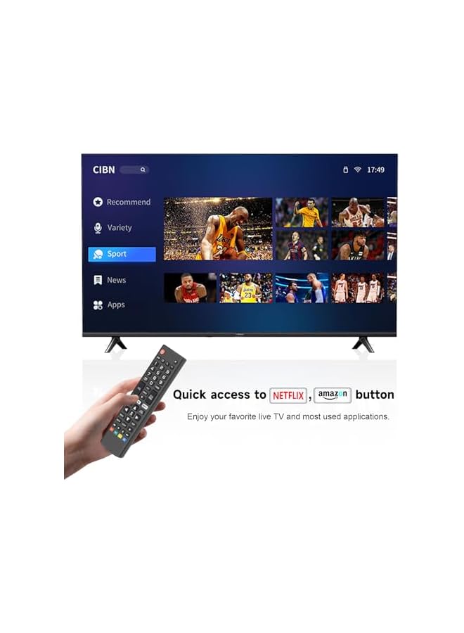 TIGER Compatible Remote Control for LG Smart TV AKB75095307, Universal Remote Control Replacement for All LG LED LCD QLED 4K UHD Smart TV 32LJ550B 43UJ6300 55LJ5500 55UJ6050 - Image 4