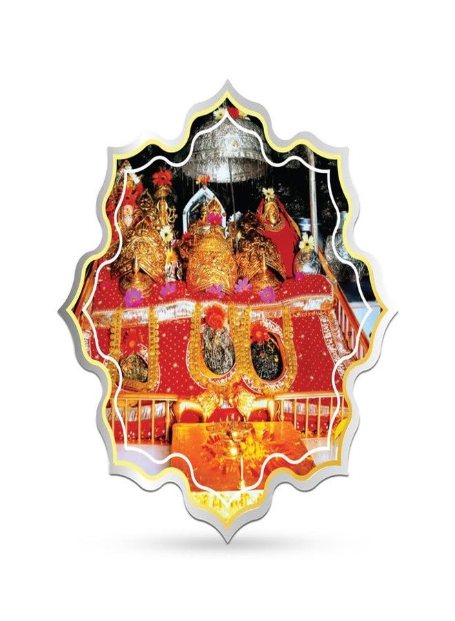 Silviya BIS Hallmarked Mata Vaishno Devi 999 Pure Silver Coin (20g) Lotus Shape: Hindu Goddess - Vaishno Devi Shrine - Katra Pilgrimage - Religious Gift - Image 2