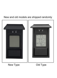 SYOSI Digital Greenhouse Thermometer with Hook up ℃ or ℉ Display Maximum and Minimum Temperature Monitoring with memory function for Garden Greenhouse Indoor Room Home Refrigerator Greenhouse Black  - Image 2