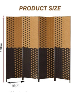 MOMENT Foldable Movable Stretch Room Divider, [200 X 180Cm] Fully Hand-Woven Entrance Partition, Suitable For Office, Bedroom, Living Room, Hotel Room Wall  - Image 2