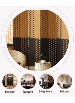 MOMENT Foldable Movable Stretch Room Divider, [200 X 180Cm] Fully Hand-Woven Entrance Partition, Suitable For Office, Bedroom, Living Room, Hotel Room Wall  - Image 3
