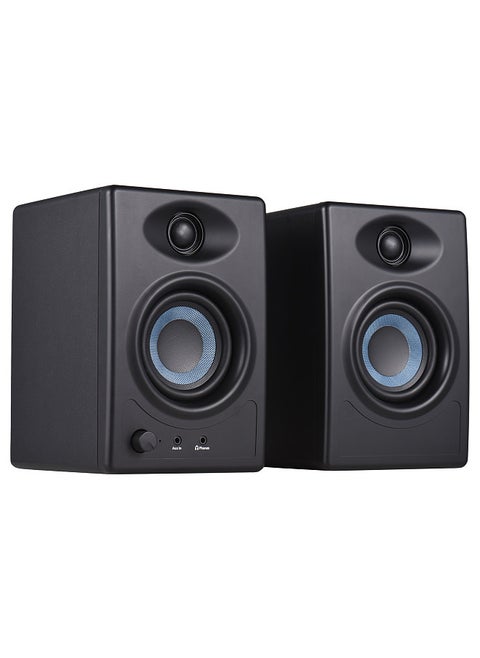 50W Studio Monitor Speakers Desktop Wireless BT Monitoring Speaker Active Near-field Monitor Speaker Stereo Balanced Input