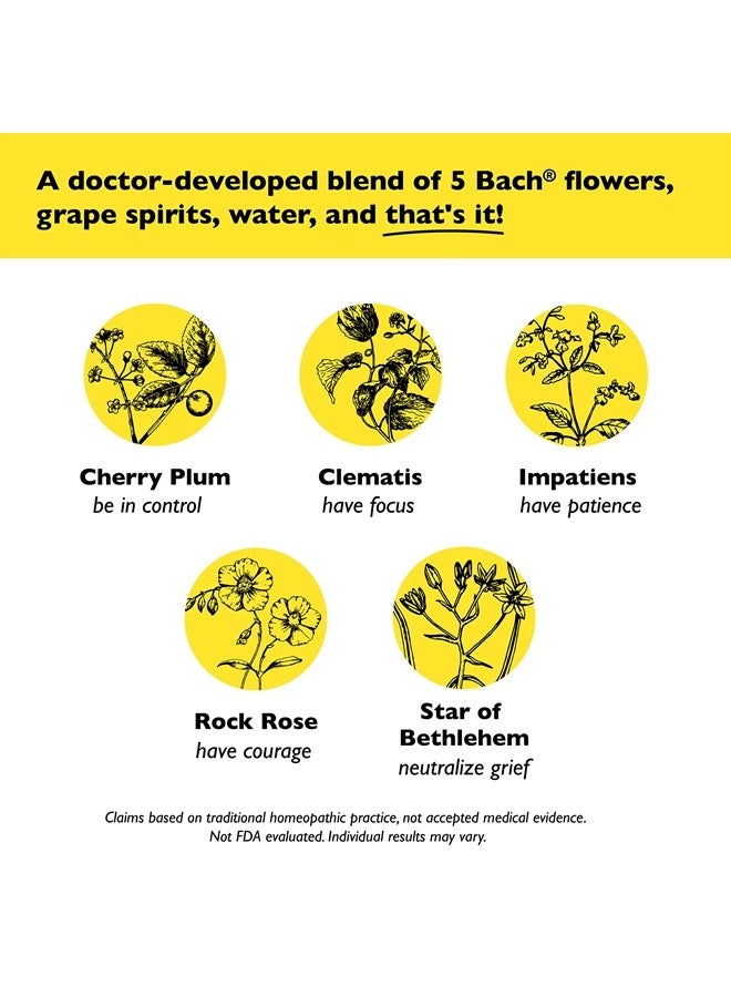 RESCUE Bach RESCUE REMEDY Dropper 20mL, Natural Stress Relief, Homeopathic Flower Essence, Vegan, Gluten & Sugar-Free, Non-Habit Forming  - Image 5