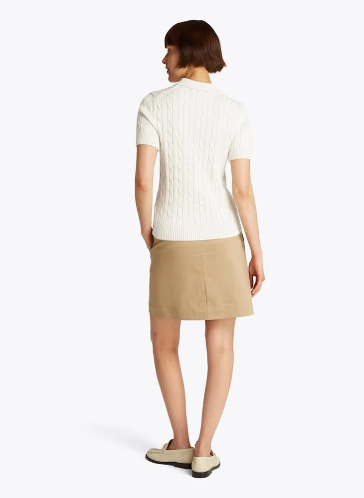 تومي هيلفيغر Logo Knitted Polo