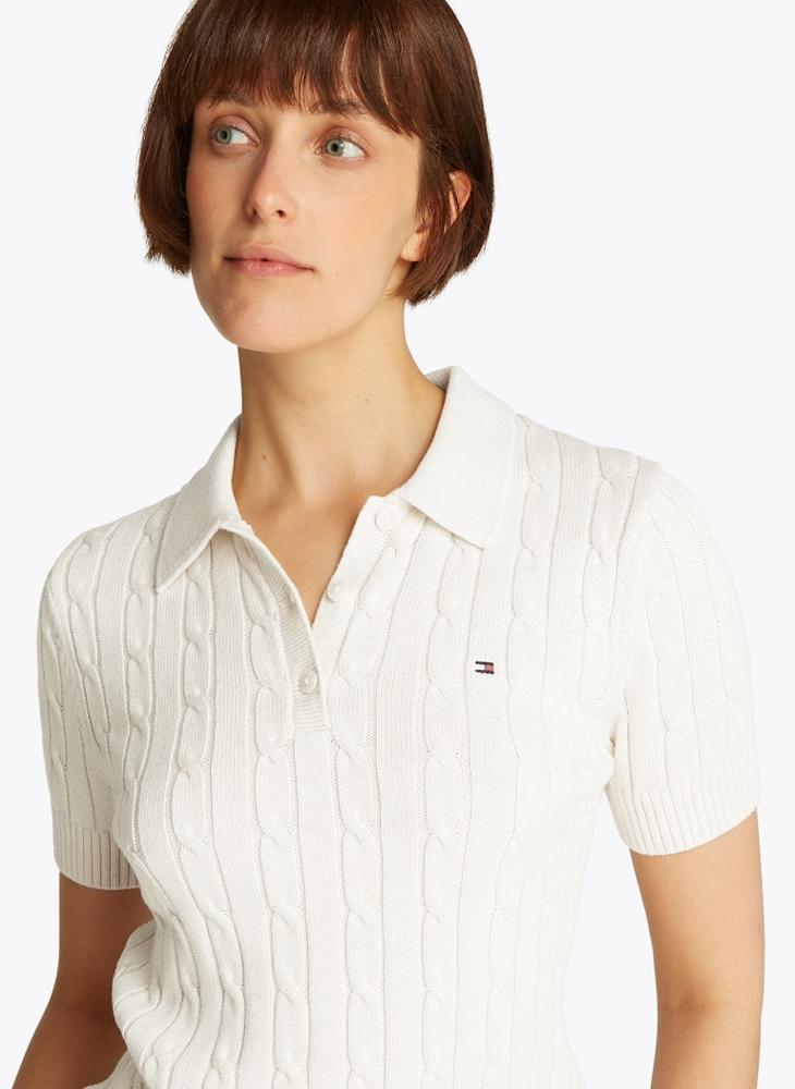 TOMMY HILFIGER Logo Knitted Polo - Image 3