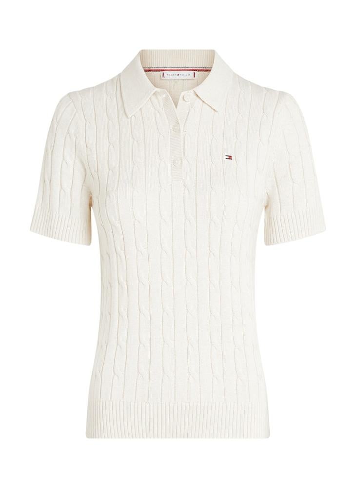 TOMMY HILFIGER Logo Knitted Polo - Image 5
