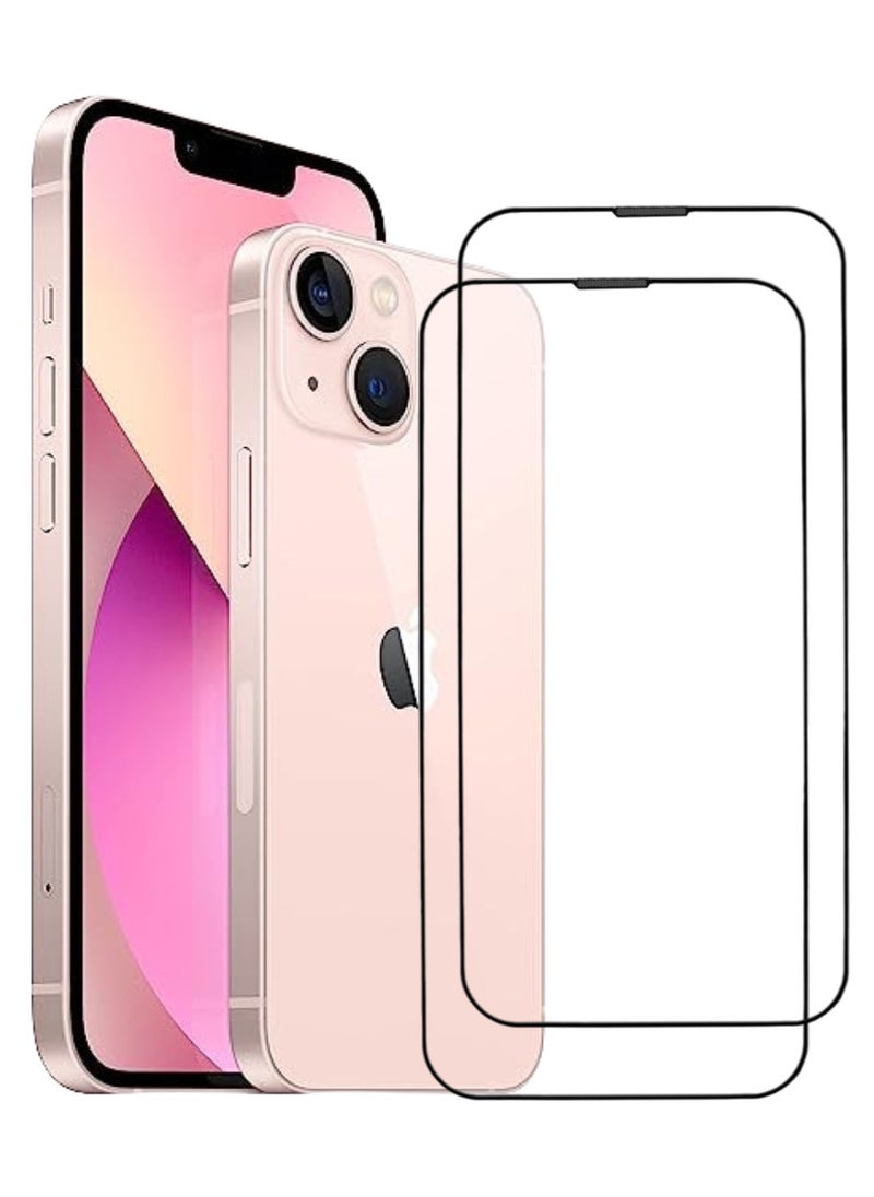 ACLIX 2 Pieces Antistatic ESD Dustproof Premium Quality High Definition Tempered Glass Screen Protector Designed For  iPhone 13 - Image 1