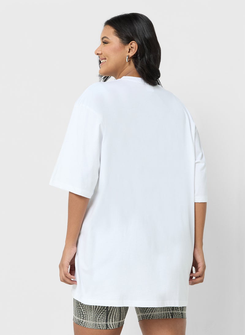 Disney Mickey Plus Size Oversize Graphic T-Shirt  - Image 2