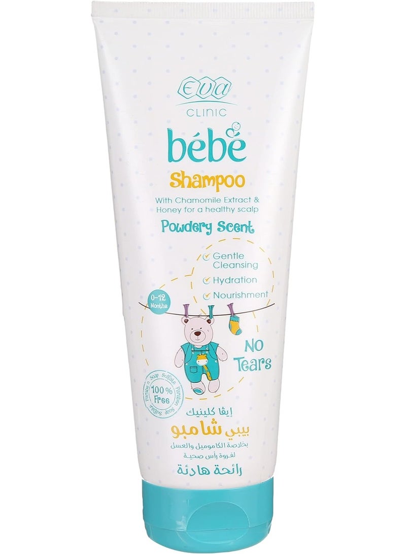 Eva Eva Clinic Bebe Shampoo With Chamomile Extract &Honey For A Healthy Scalp 200 ml - Image 1
