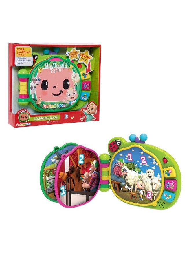 Just Play كتاب تعليمي تفاعلي من Cocomelon للأطفال الصغار مع 3 أوضاع تعلم وموسيقى وأرقام وأصوات حيوانات و50 عبارة تعليمية للأطفال من سن 18 شهرًا فما فوق ألعاب أطفال من سن 18 شهرًا متعددة الألوان  - Image 2