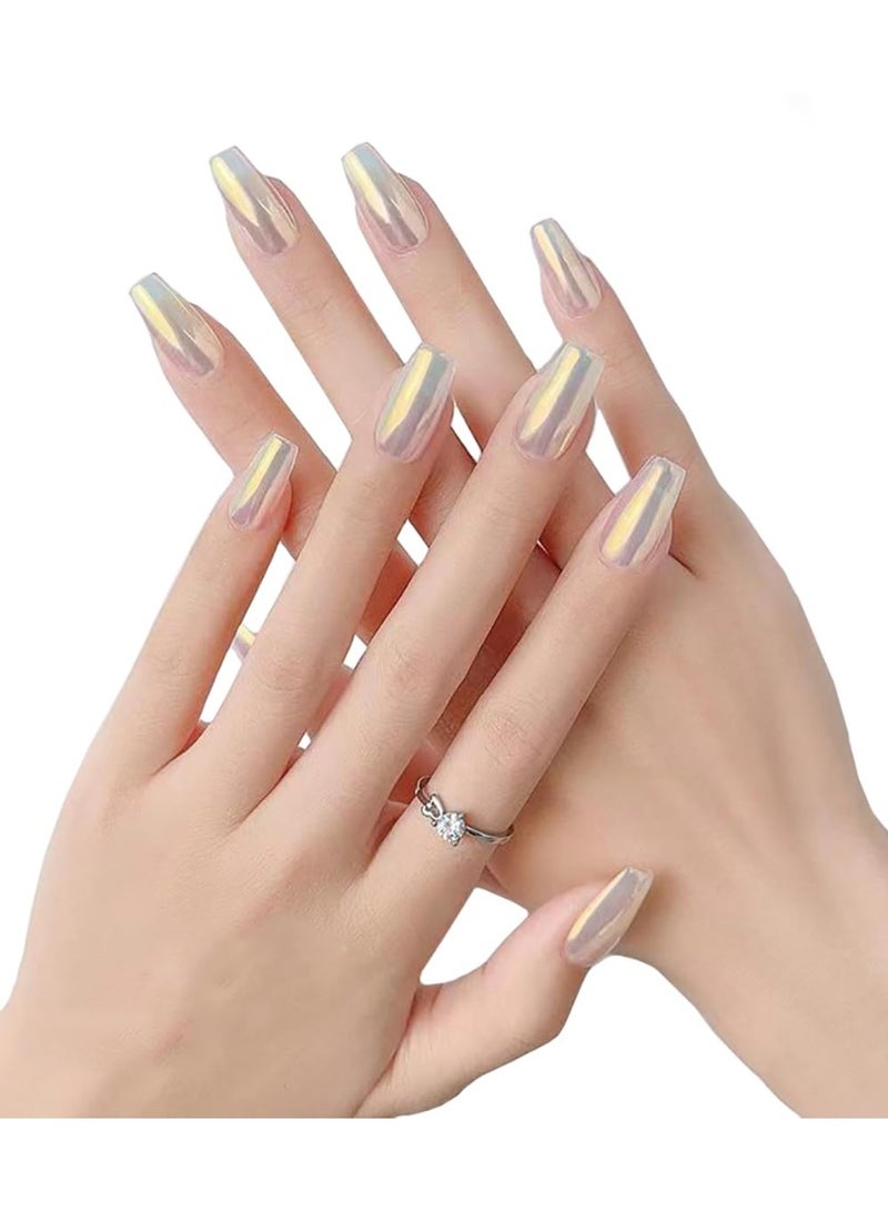 ANZAILALA Chrome Nail Powder 6 Colours Nail Glitter Nail Art Accessories for Women - Image 4