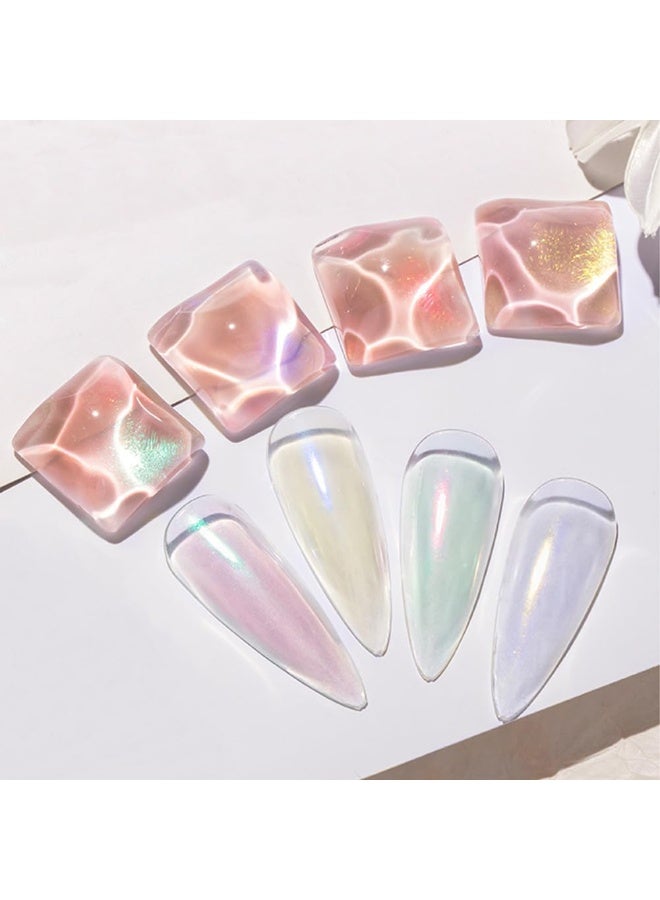 ANZAILALA Chrome Nail Powder 6 Colours Nail Glitter Nail Art Accessories for Women - Image 2