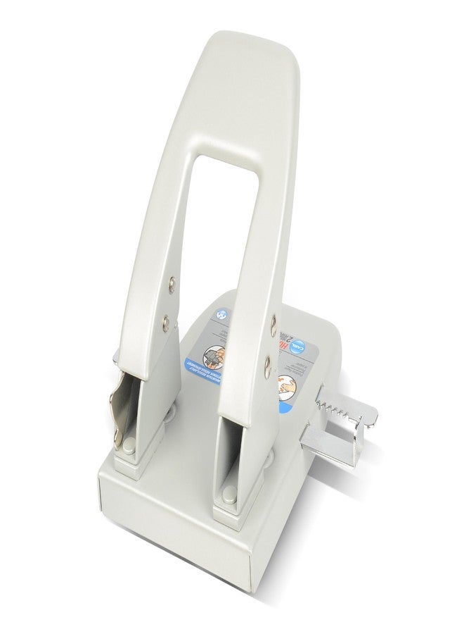 Carl Carl 62040 40-Sheet Capacity hc-240 Two-Hole Punch, 9/32 Dia. Holes, Silver, Metallic - Image 1
